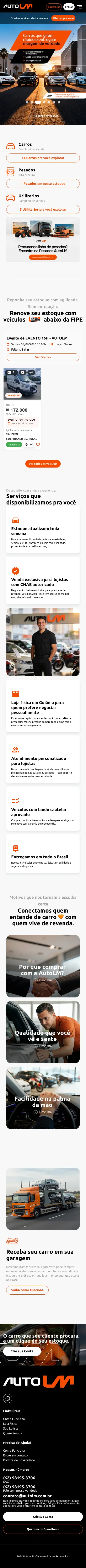 Visualização mobile do AutoLM