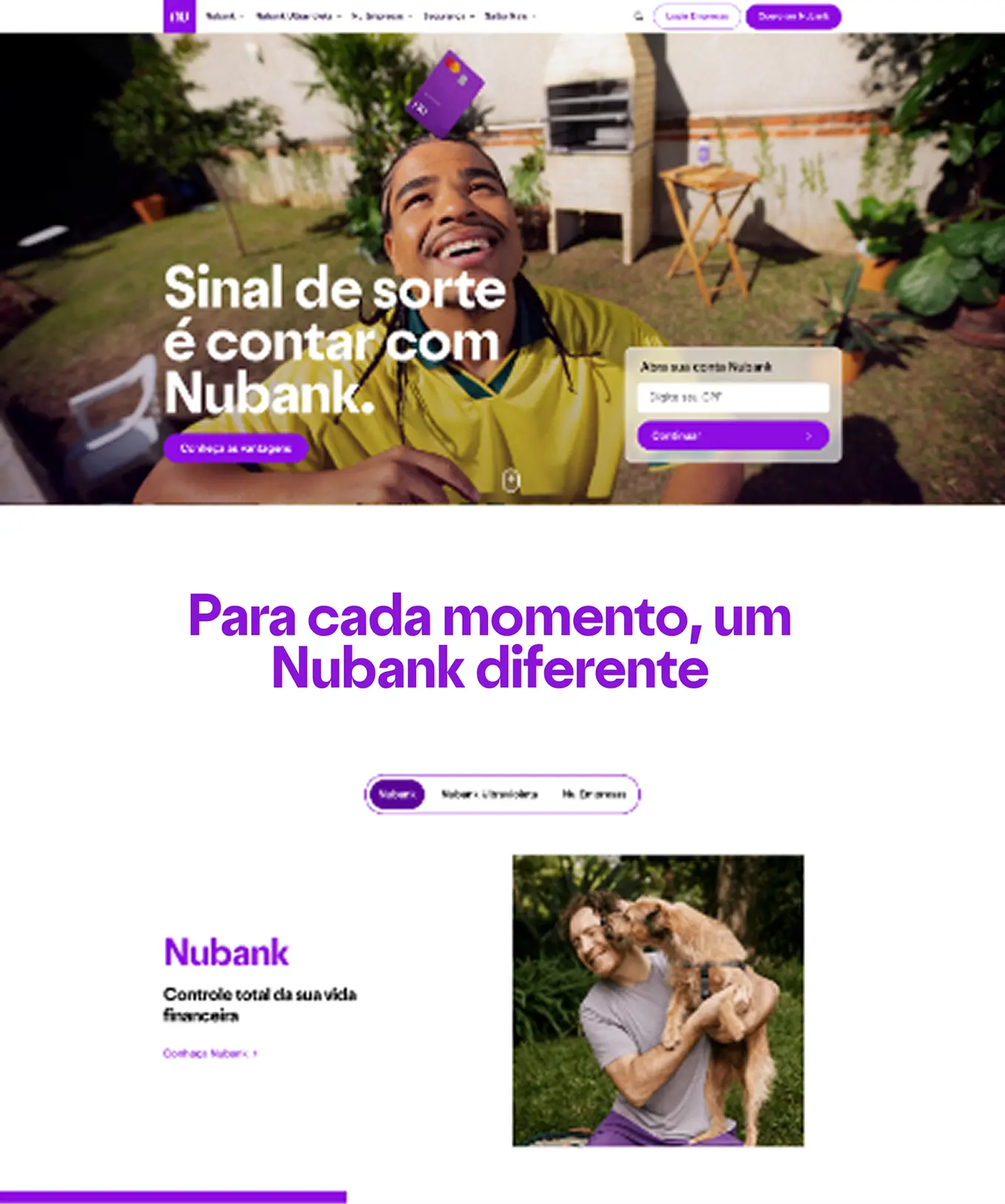 Detalhe de interface BTG
