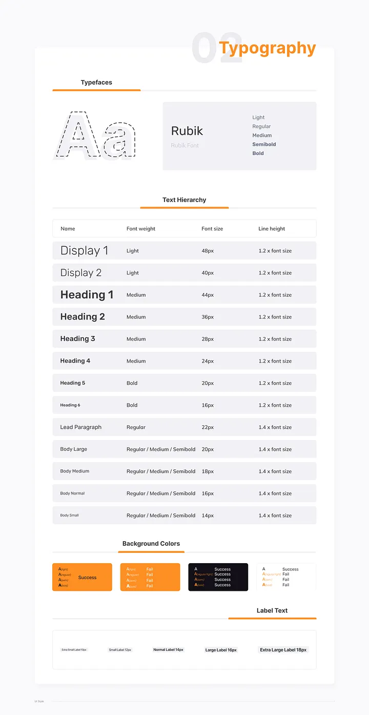 Tipografia Rubik para o app Compare e Compre